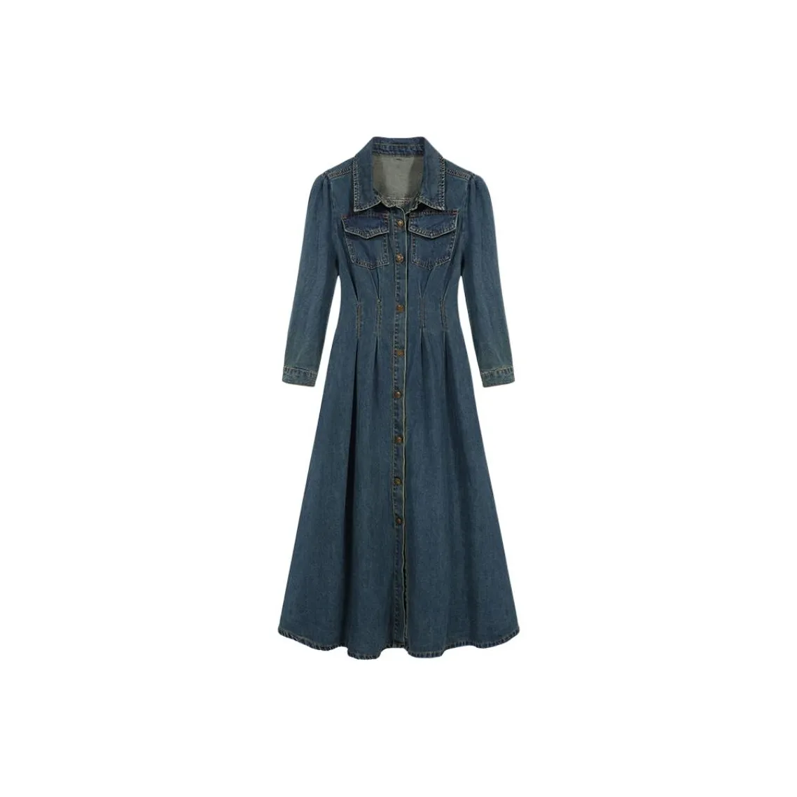 BABYLYCHEE STUDIO Длинное платье с длинными рукавами женское