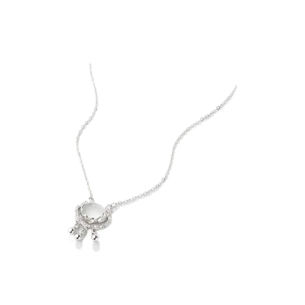 Artisan Lock Heart Jade Chalcedony Jade Necklaces Women's