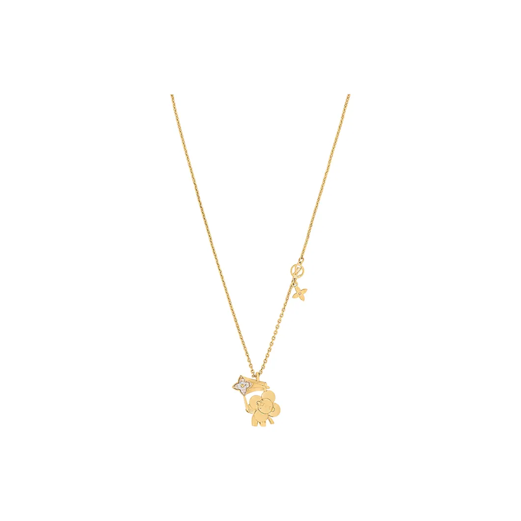 LOUIS VUITTON Vivienne Necklaces Women's Gold