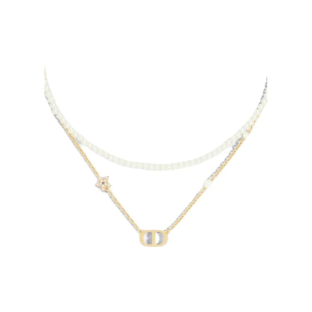 DIOR Metal Necklaces Women's Gold