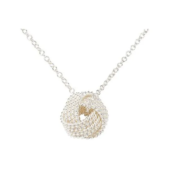TIFFANY & CO. Twist Series 925 Sterling Silver Necklaces Women's Silver
