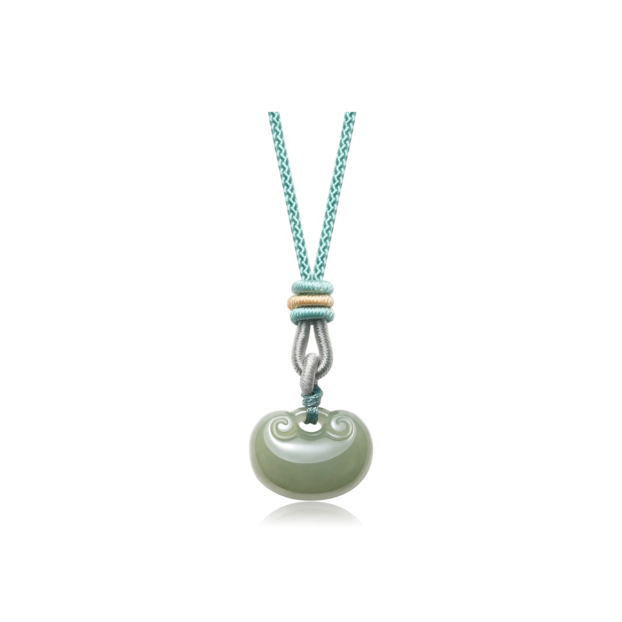 CHAOHONGJI Hetian Jade Necklaces Green Jade Women's