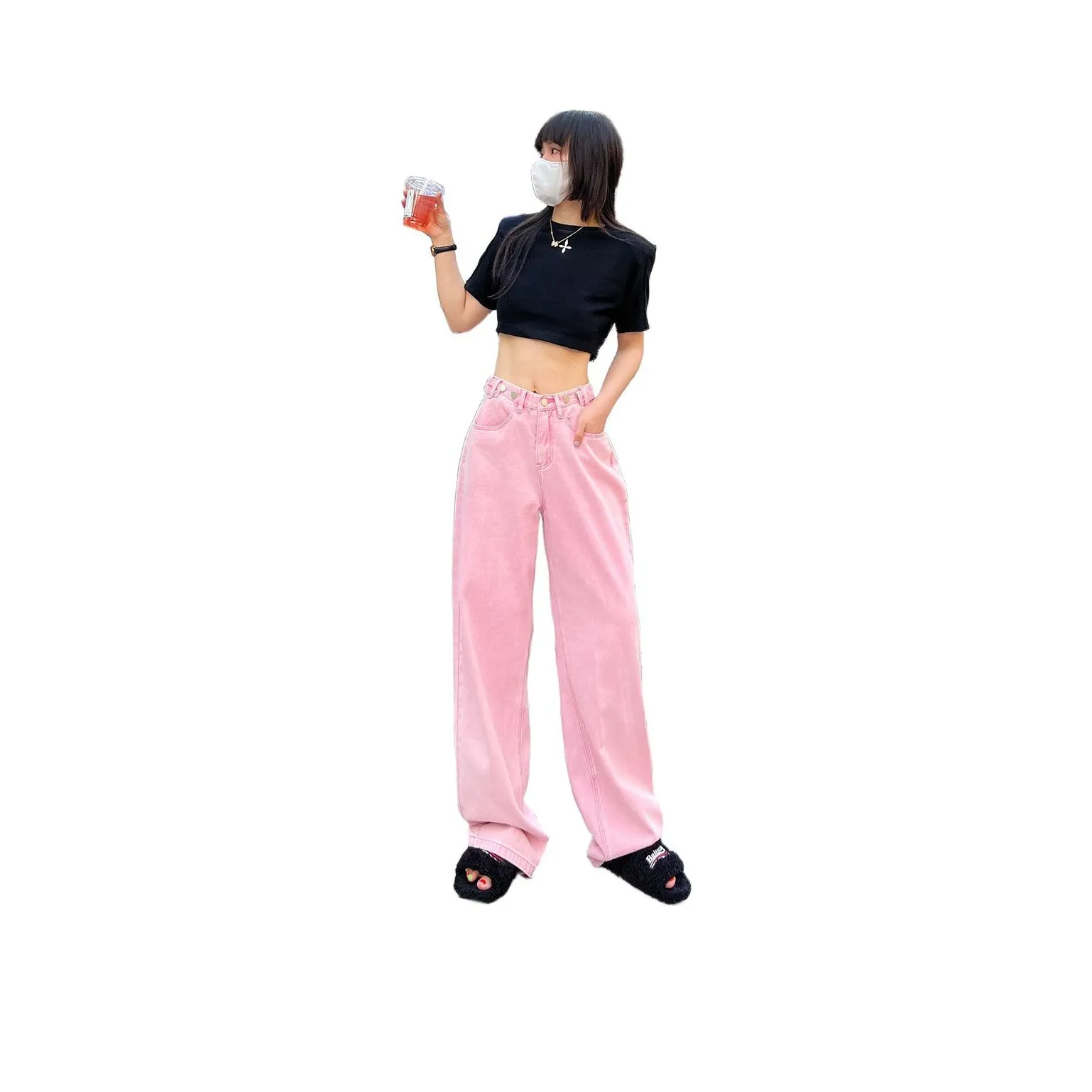 Seven up and nine down Jeans Women's Pink