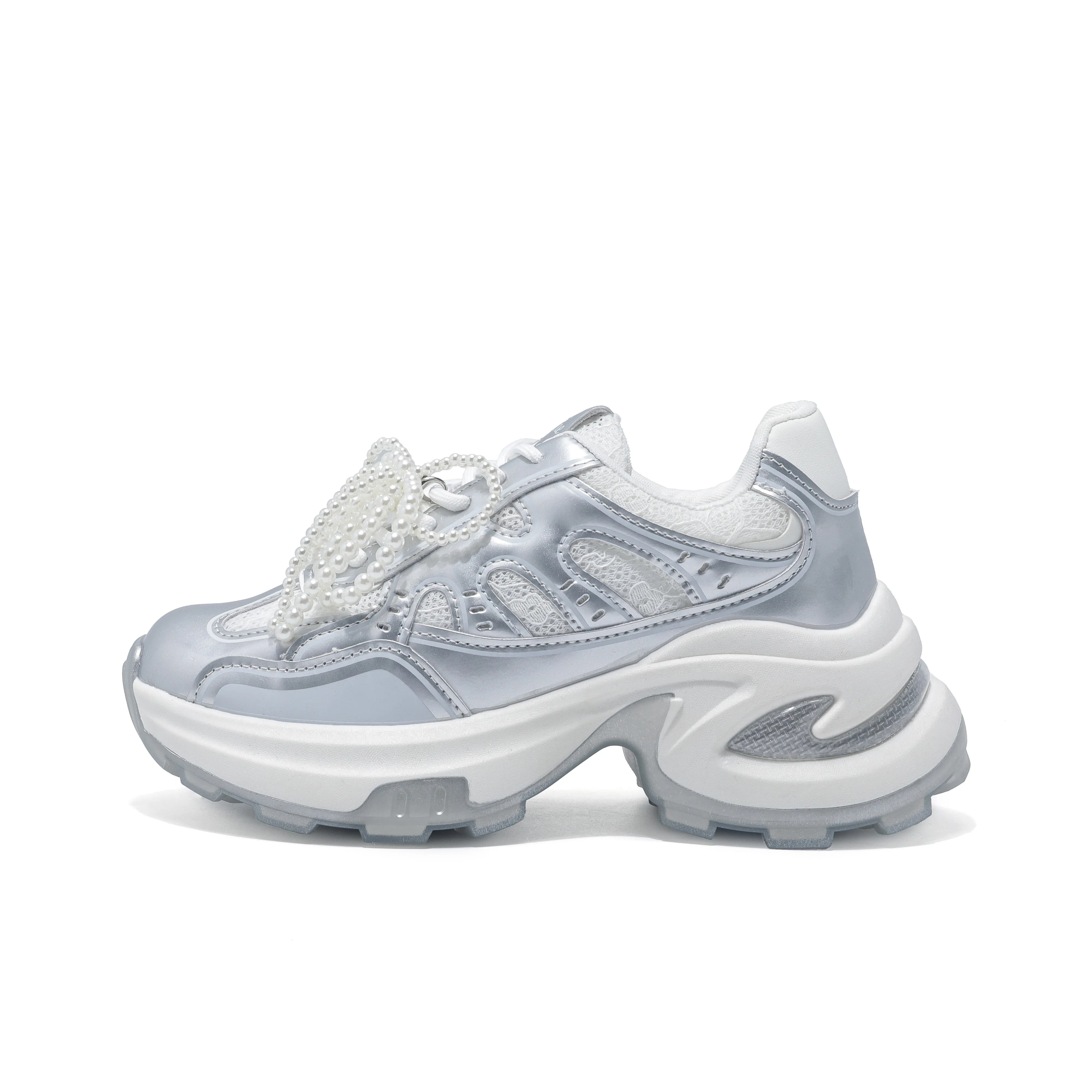 Yue Elsa Устойчивые к истиранию противоскользящие низкие топовые кроссовки с толстой подошвой для женщин