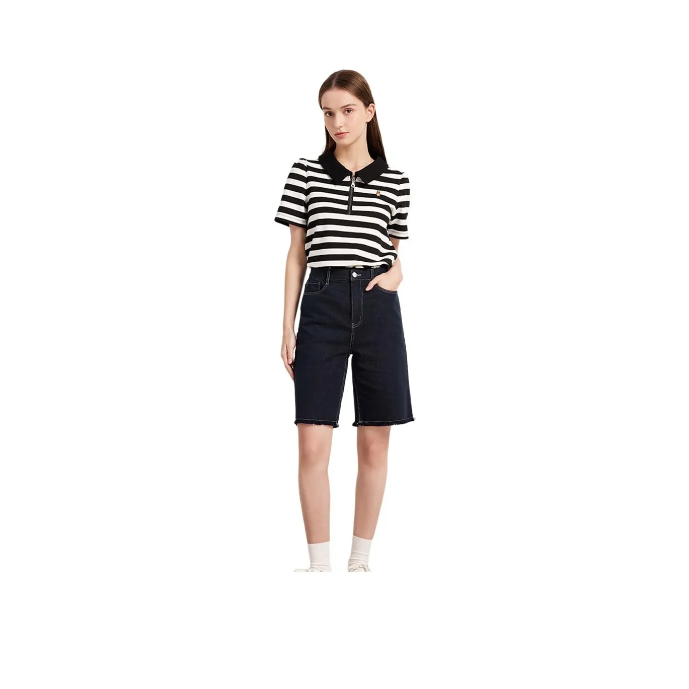 Hush Puppies Denim Shorts Women's Dark Blue