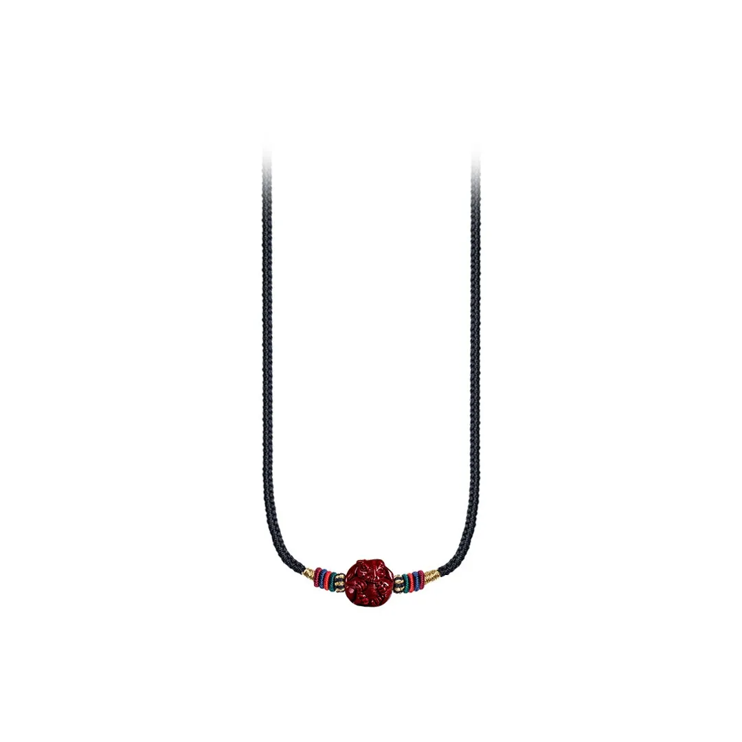 MUYAN Ткань Китайский Зодиак - Кролик Ожерелье Унисекс