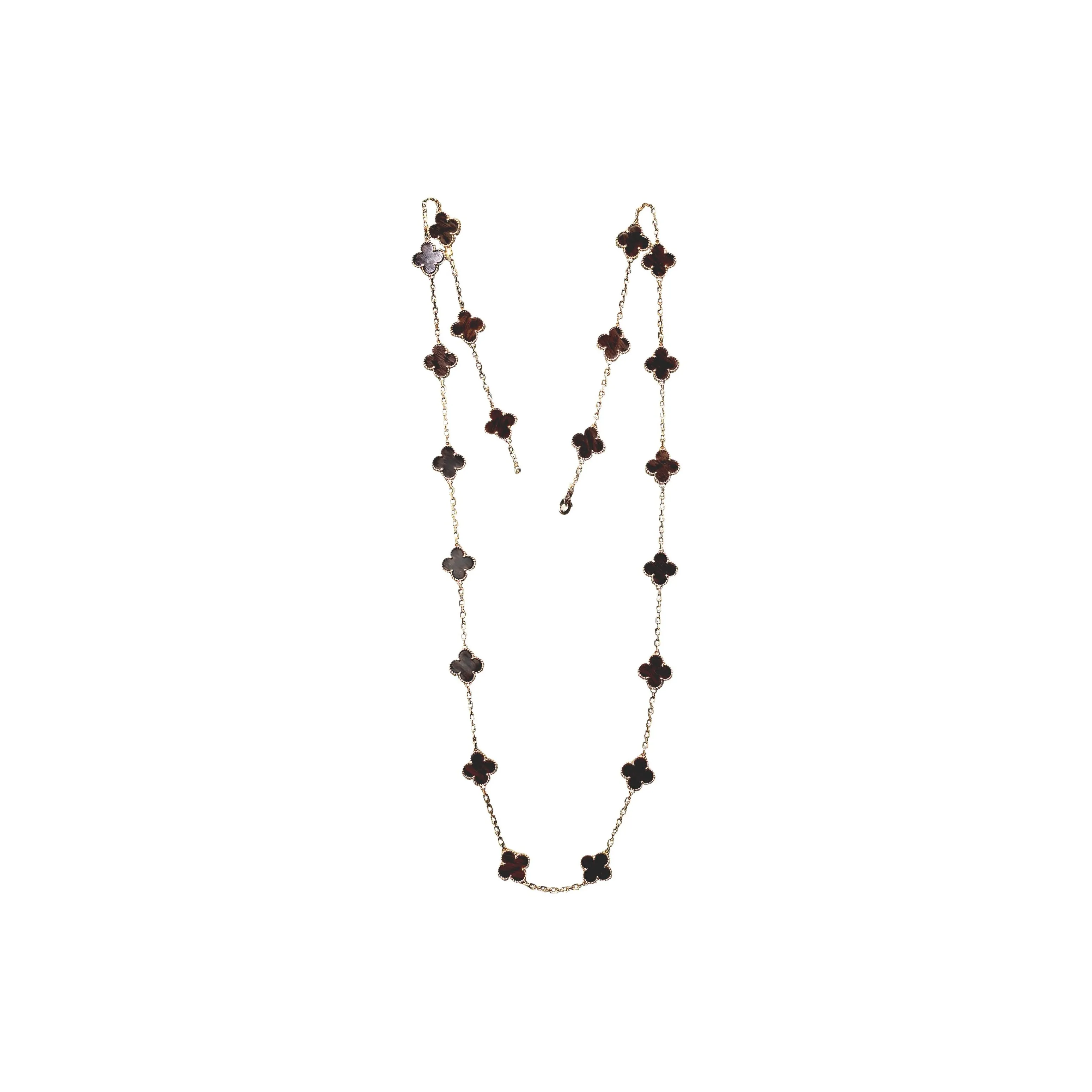 Van Cleef & Arpels 18K Gold Necklaces Women's Brown