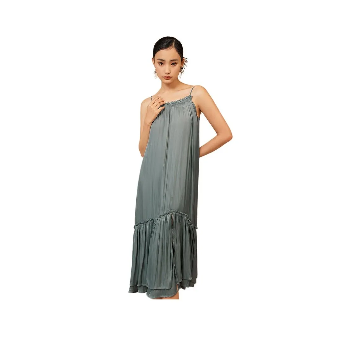 TOUCH MISS Slip Dress Women's Spruce Green