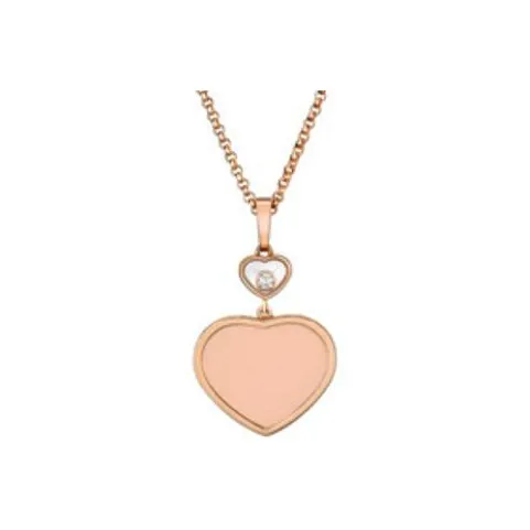 CHOPARD 18K Rose Gold Necklaces Women's Rose Gold
