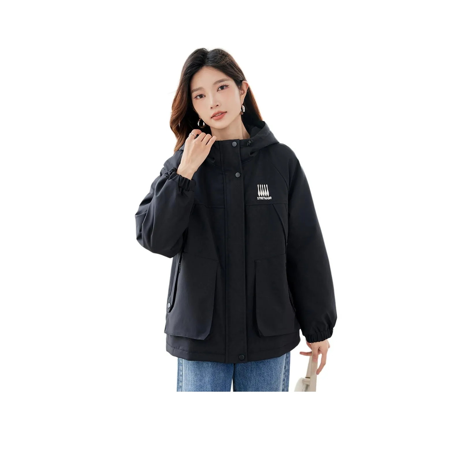 TERRE BLEUE Хлопковый пуховик женский черный