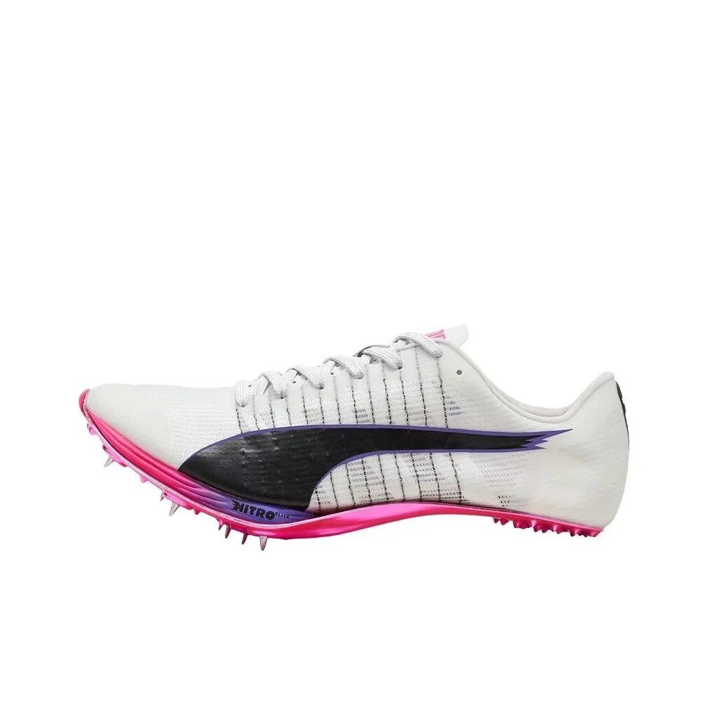 PUMA Nitro 100 2 Устойчивый к истиранию низкий топ для бега Унисекс Белый Фиолетовый