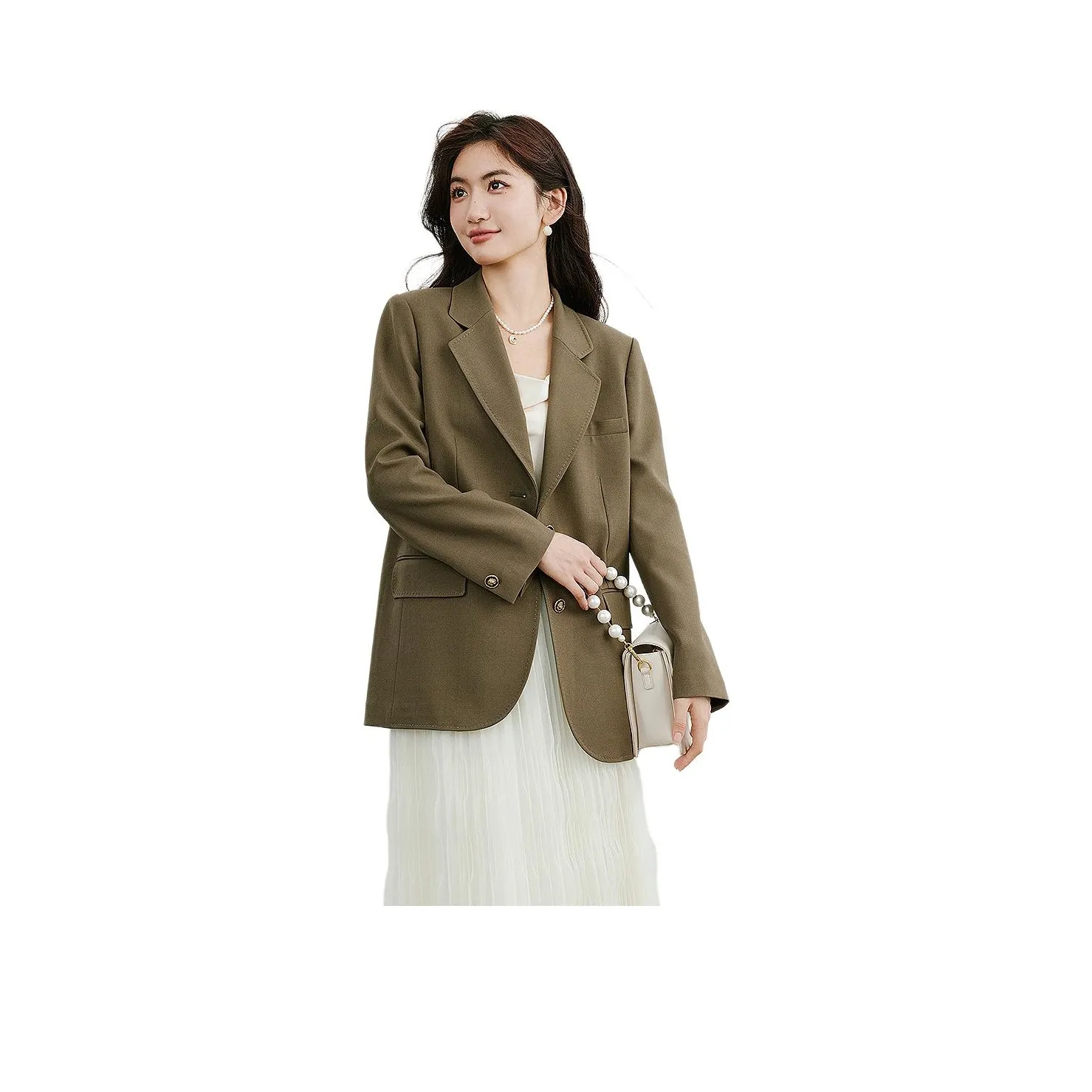 Hopeshow Business Suit Women's Olive Green