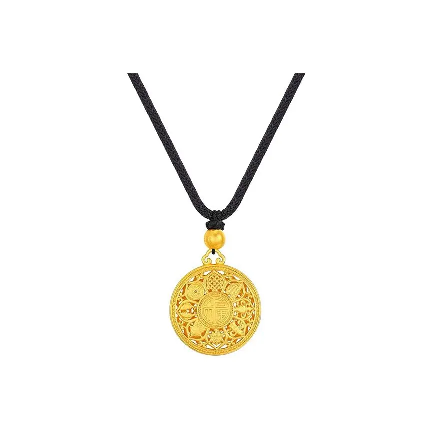 MUYAN Сплав Лотос Labyrinth Ожерелье Унисекс