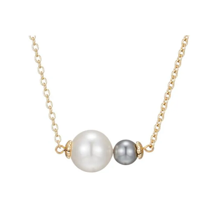 Fellala Сплав с покрытием 18K золото ожерелья цвет белый