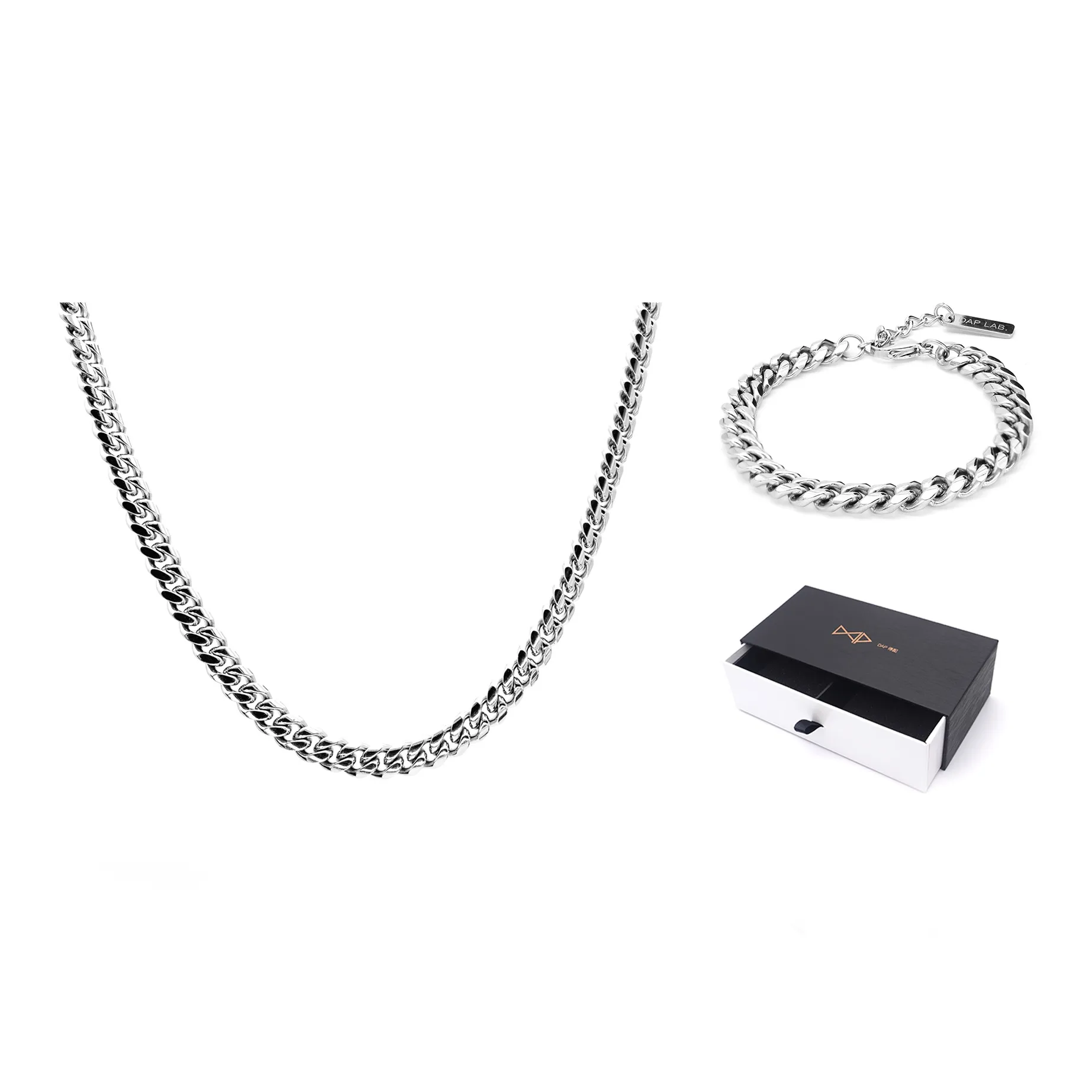 DAP Титановая сталь Ожерелье Унисекс