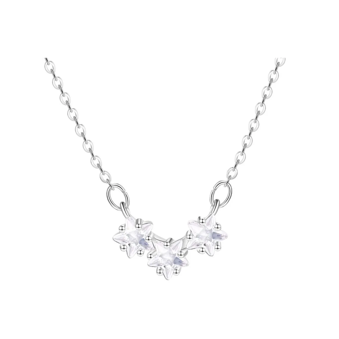 TEEX Сверкающий страз Ожерелья Женские