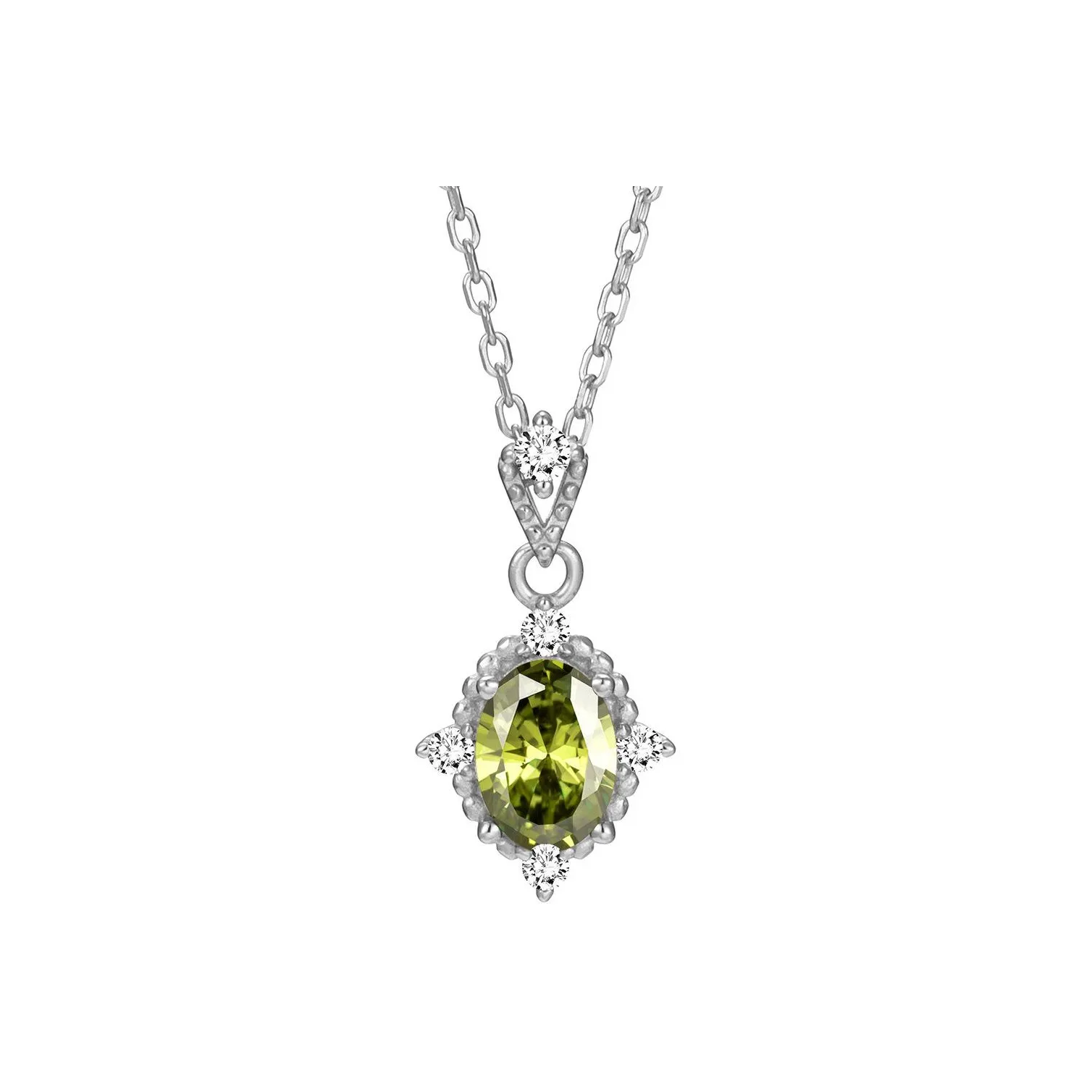 Regalrose 925 Sterling Silver Necklaces Women's Silver