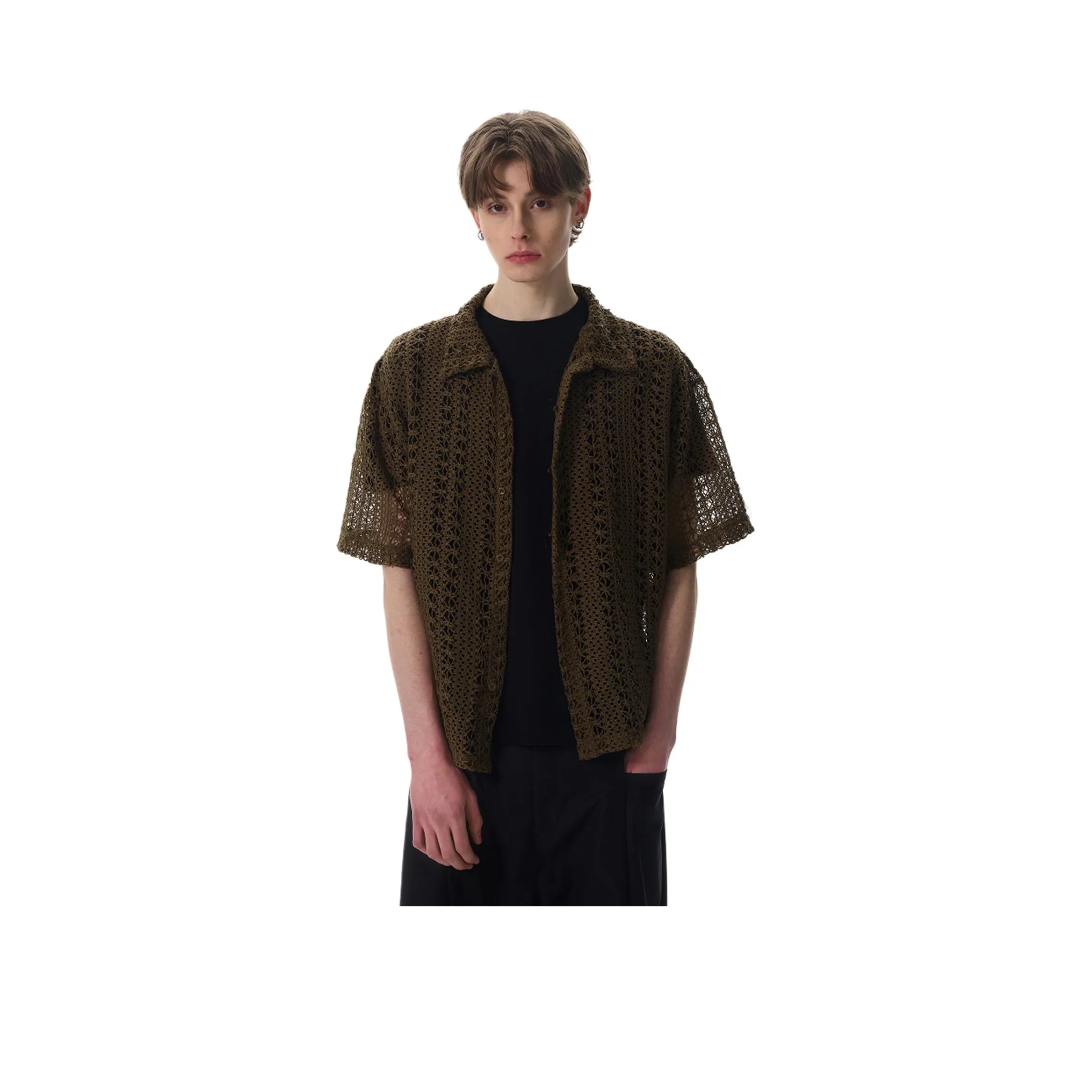 MOO&TONAL Армейский зеленый Унисекс Рубашки