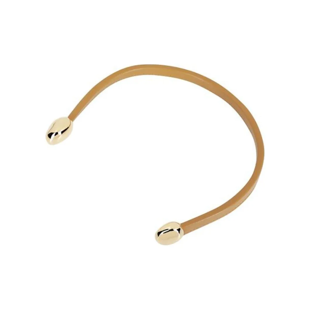Bottega Veneta Leather Open Necklace