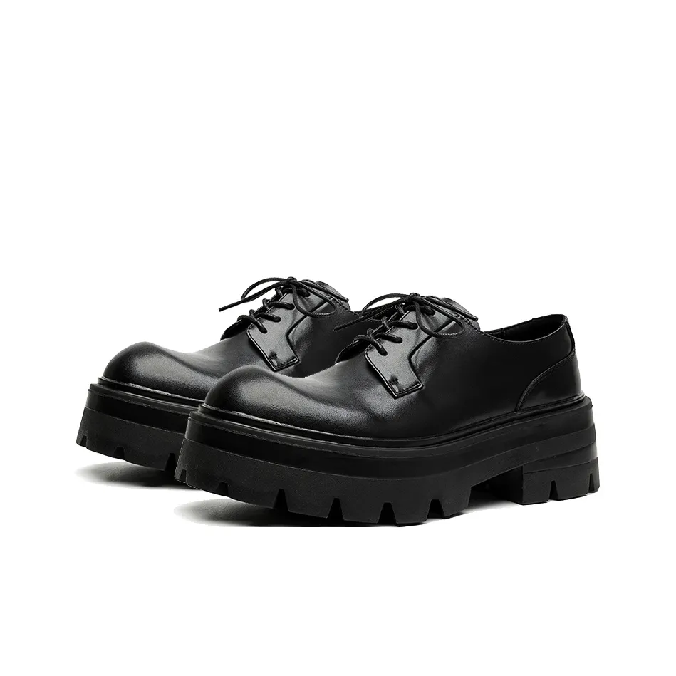 Lanza Повседневные кожаные туфли Low Top Черные Мужские