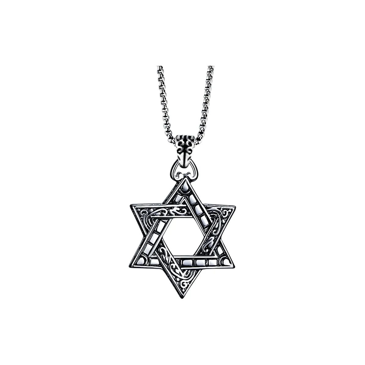 FOREVER MELODY Титановые стальные ожерелья мужские серебряные