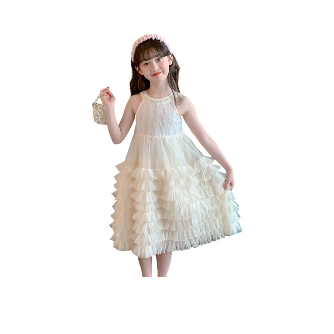 Aisina Абрикос Школьный возраст Платья