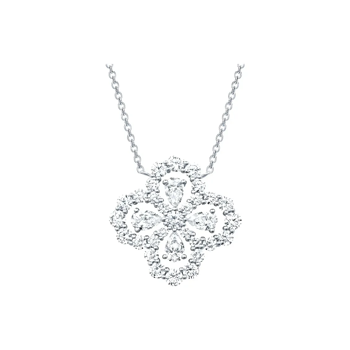 HARRY WINSTON Diamond Necklaces Women's White, Large Size