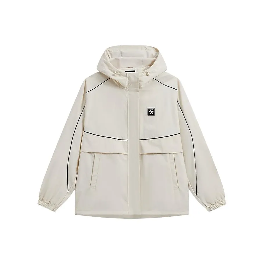 XTEP Тренчкот Унисекс Хлопок Белый