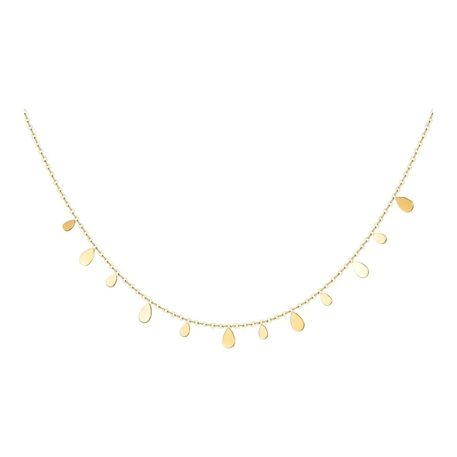 NATURALLYJOJO Титановые стальные ожерелья женские золотые