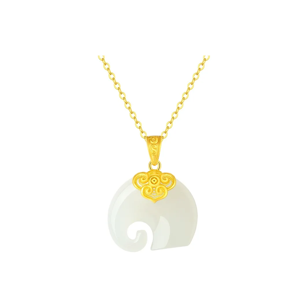 CHINA GOLD Hetian Jade Necklaces White Jade/Pale Greenish White Jade Women's