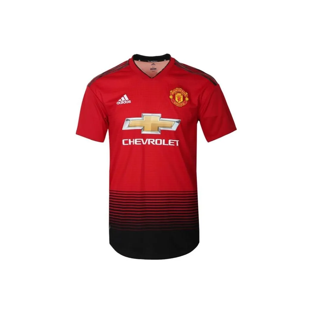 Adidas Authentic Manchester United Jersey для 2019 года AT Домашний Футбол Джерси Мужской Красный