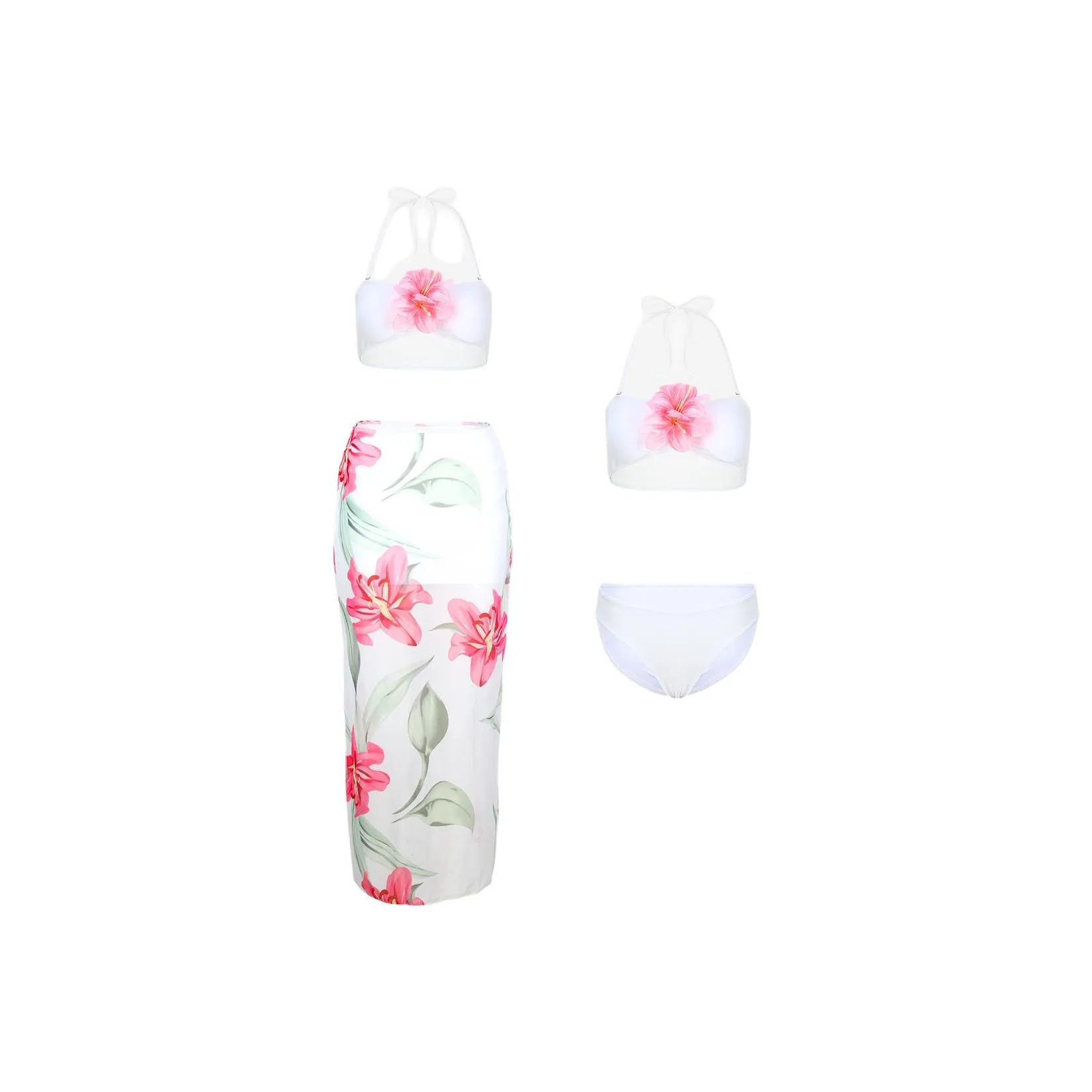 Giyu Белый Женские Наборы Купальников