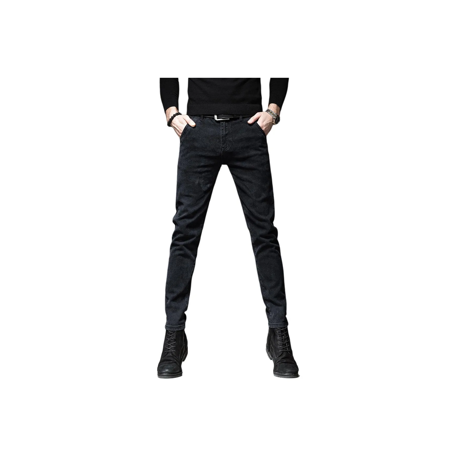 VUAS Черные Унисекс Джинсы