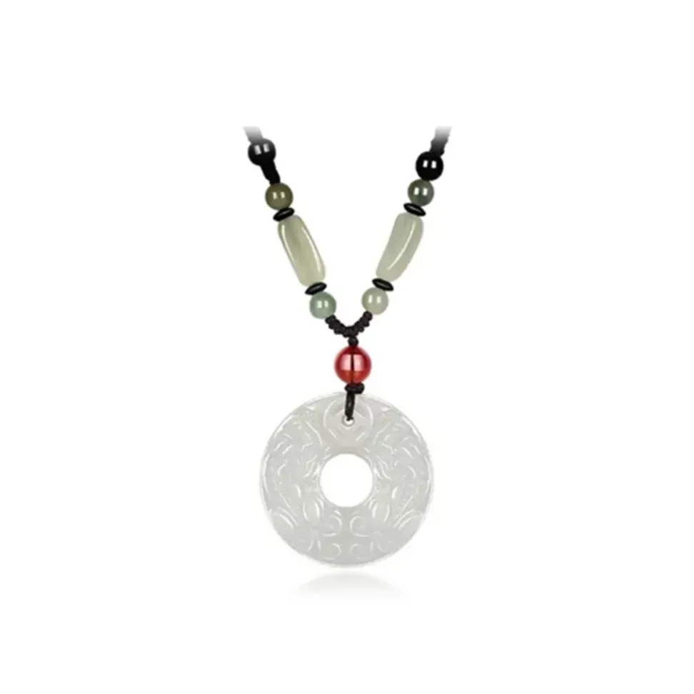 I YOU Цветное глазурное нефритовое ожерелье унисекс