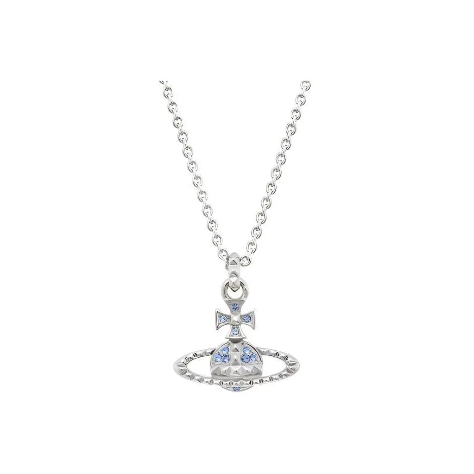 Vivienne Westwood Brass, Crystal, Gemstone Necklaces Women's Silver