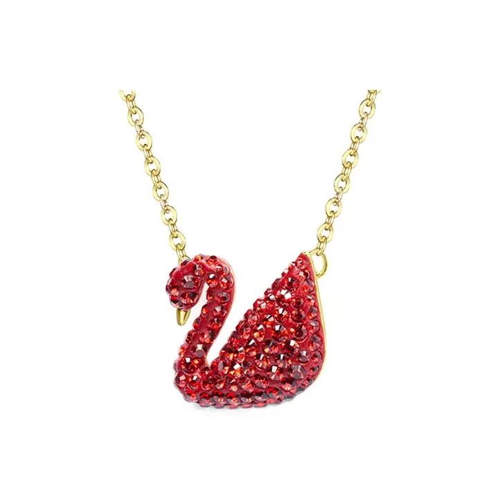 Swarovski Swan Faux Crystal Necklaces Women's