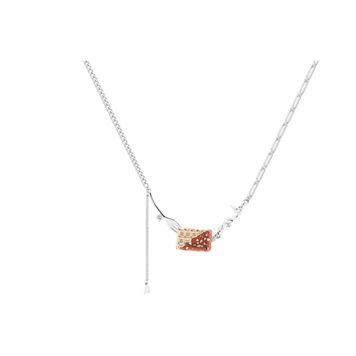KING OF BLING Alloy, Oil Drip, Zircon, Mother Of Pearl Necklaces Women's
