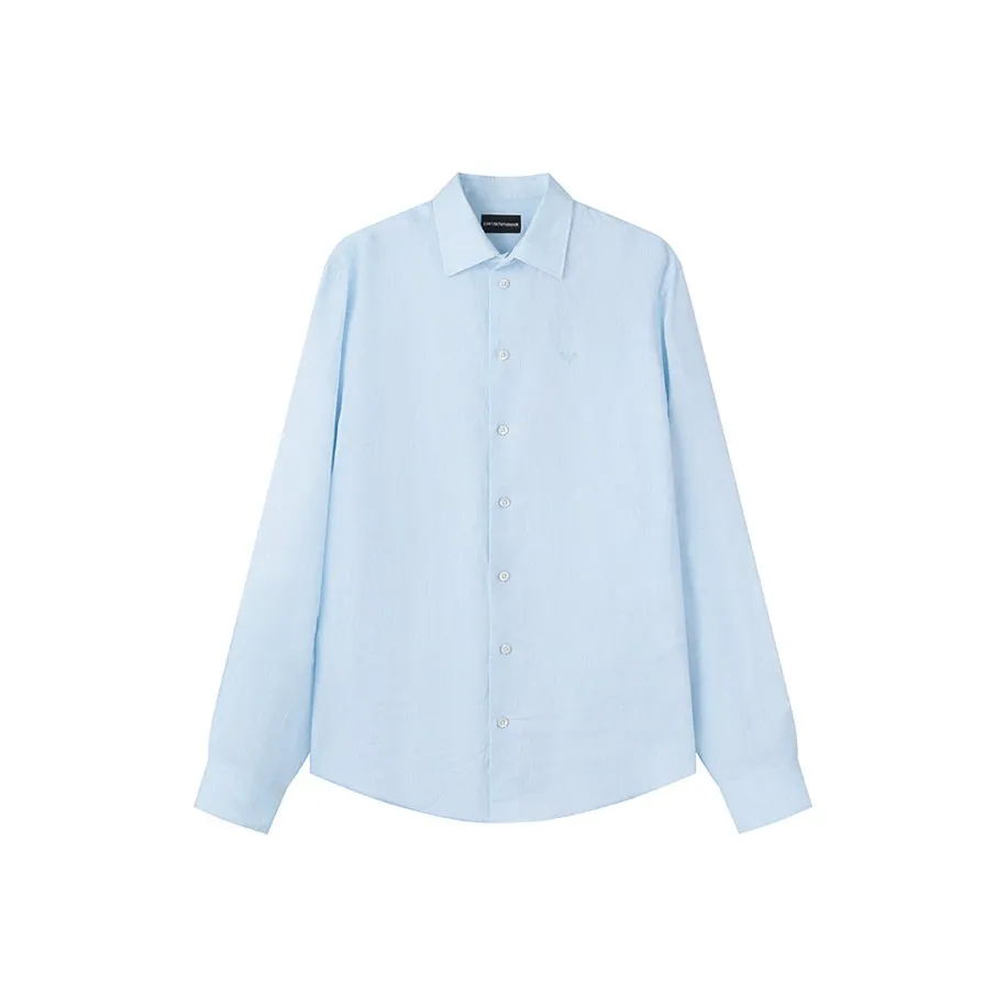 EMPORIO ARMANI FW25 Рубашка Мужская Небесно-голубая
