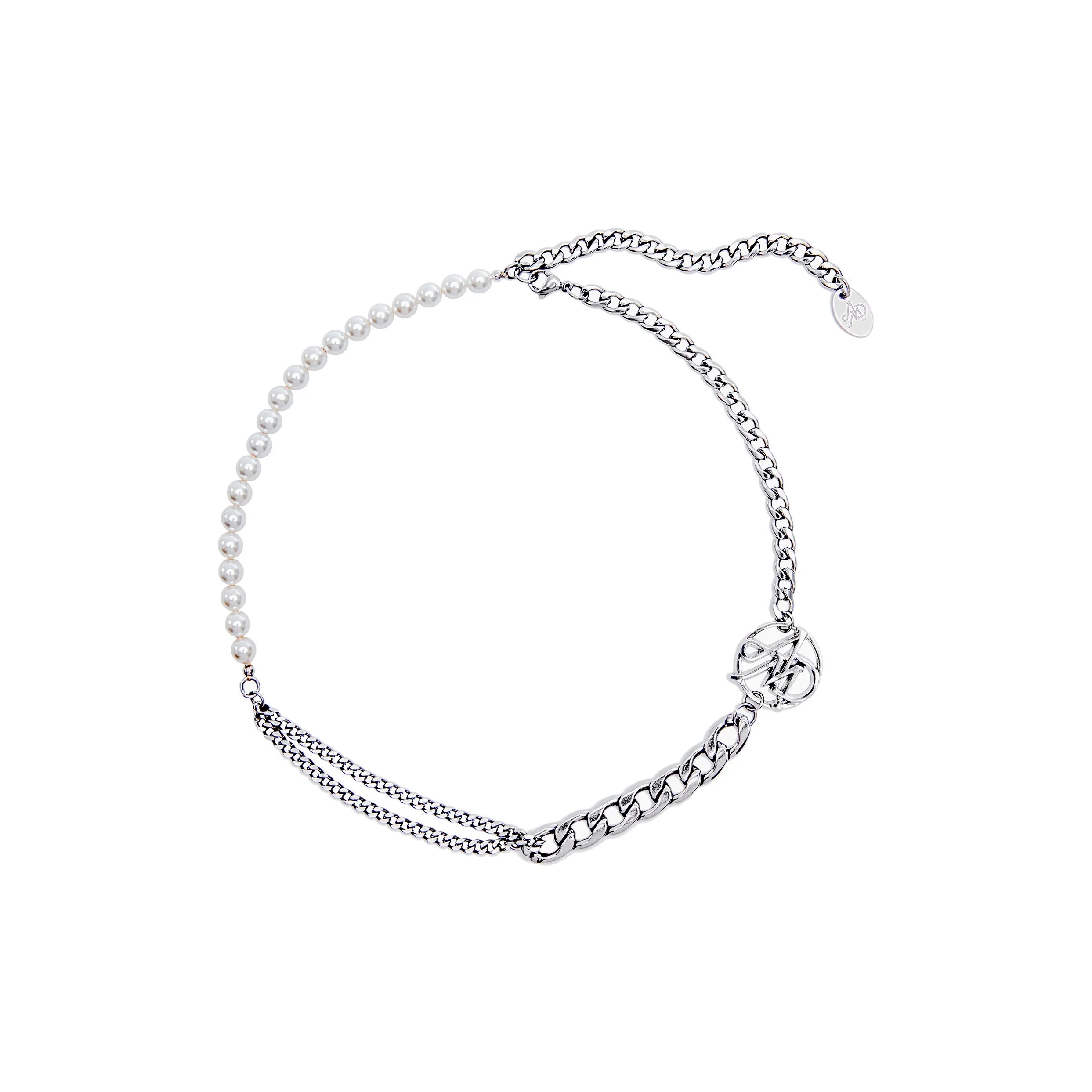 The MAD HATcher Смешанный материал Ожерелье Серебряное Унисекс