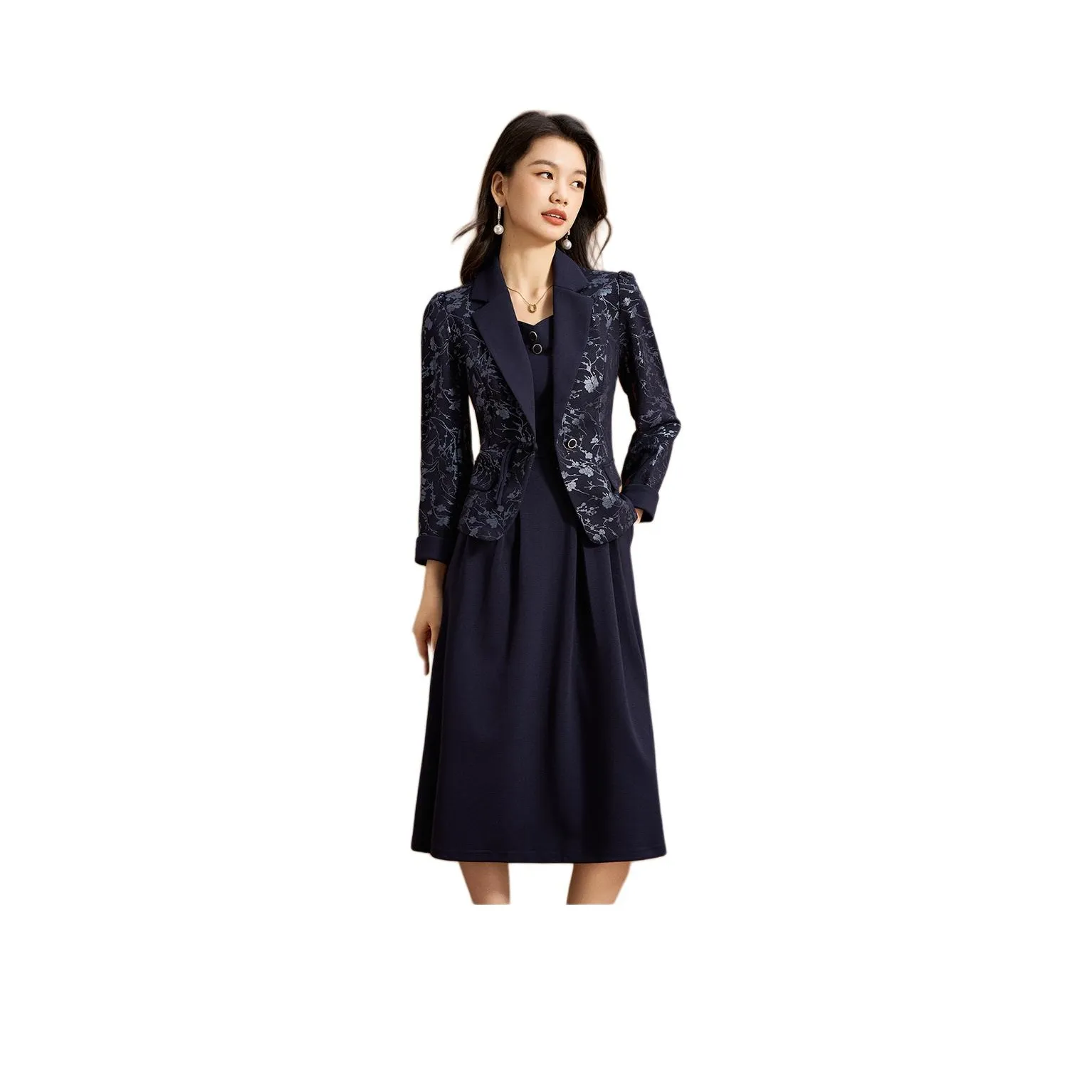 Mylan Two Piece Skirt Sets Women's Navy Blue