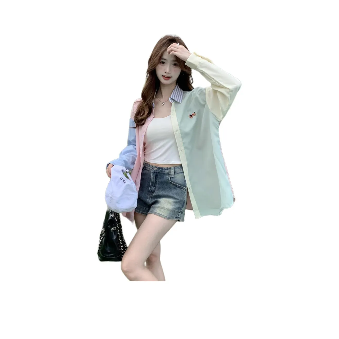 MINETTE Дофаминовая одежда Рубашка Женские Рубашки