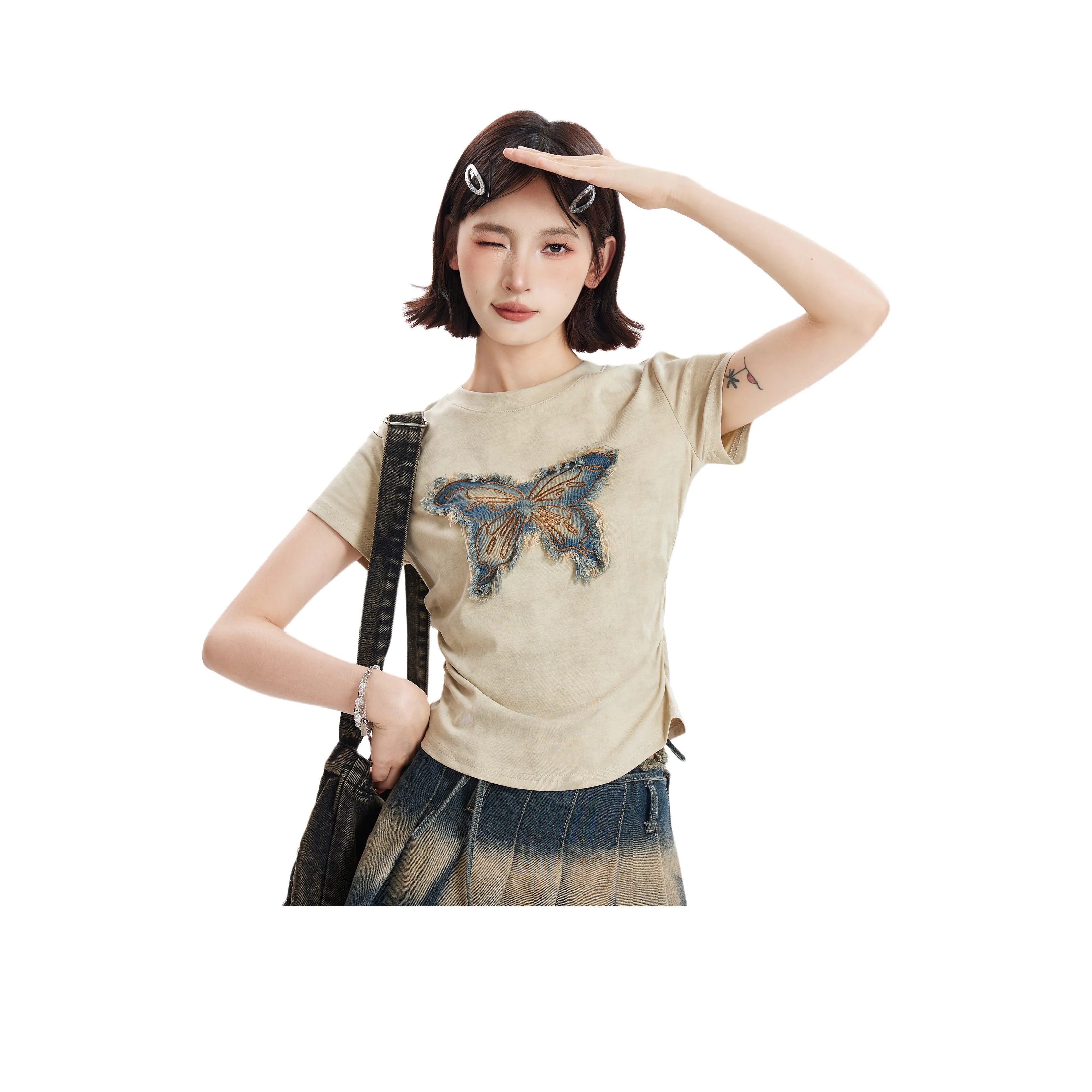 Princess Berdele T-рубашка Женская Хаки