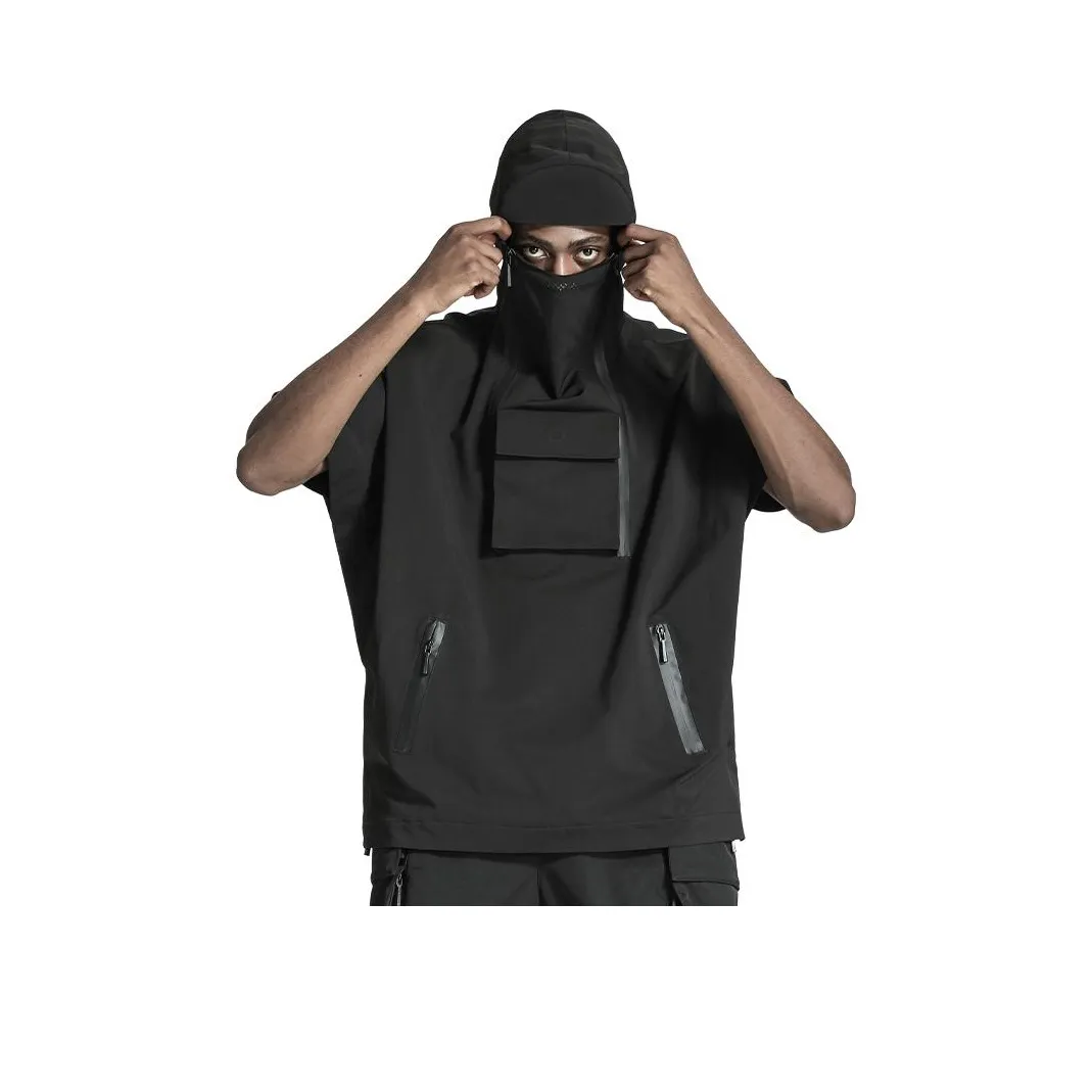 NORVINCY Спортивный Западный Полуоткрытый Черный Военный Жилет Унисекс