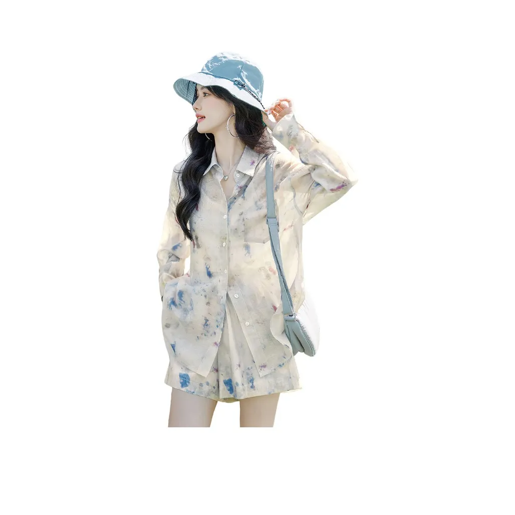 Cypress House Повседневный костюм женский светло-серый