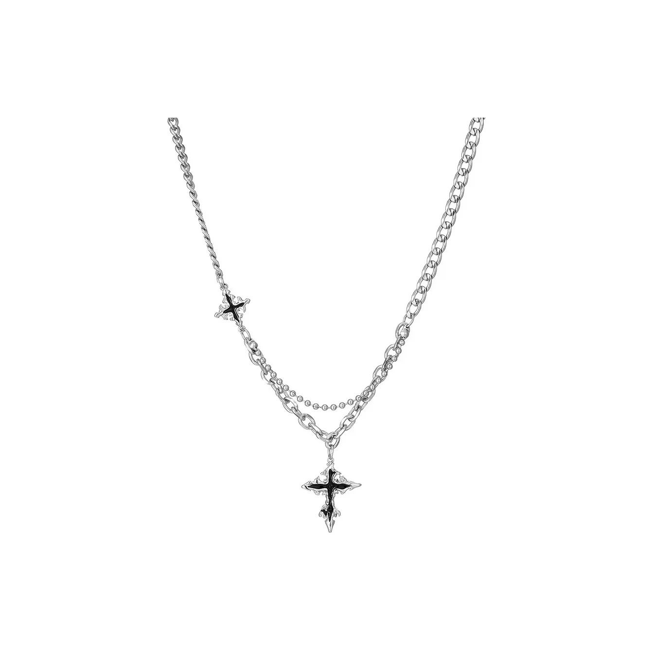 MISS XIA JWY Титановые стальные ожерелья унисекс