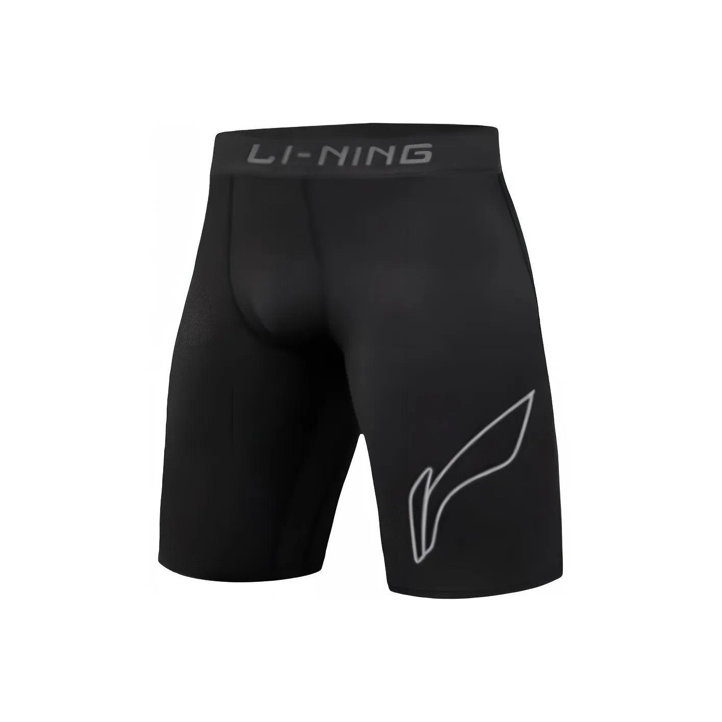 Шорты для спорта с подкладкой мужские модные черные