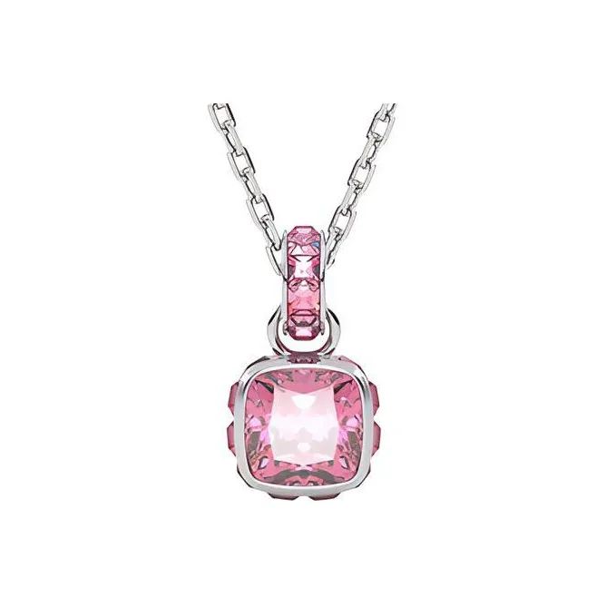 Swarovski Birthstone Necklaces Women's Pink