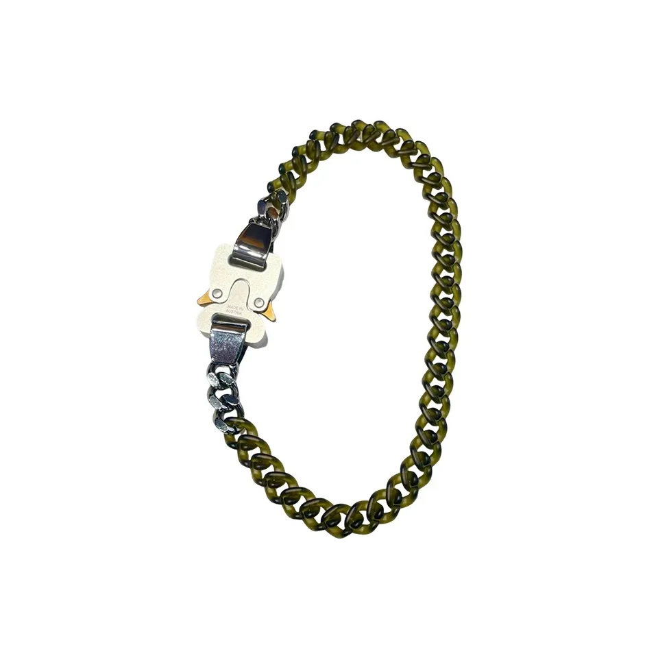 1017 ALYX 9SM Алюминиевый сплав Полиамид Brass Necklaces Унисекс Зеленый