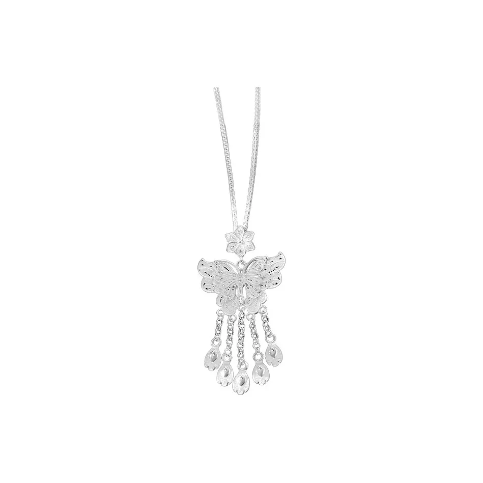 UZIID 999 Fine Silver Sterling Silver Necklaces Women's