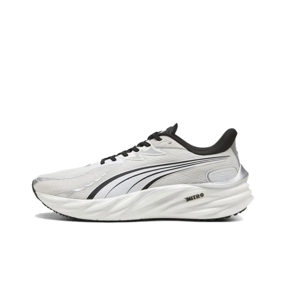 PUMA Velocity NITRO 4 Устойчивые к истиранию низкие беговые кроссовки для мужчин белые